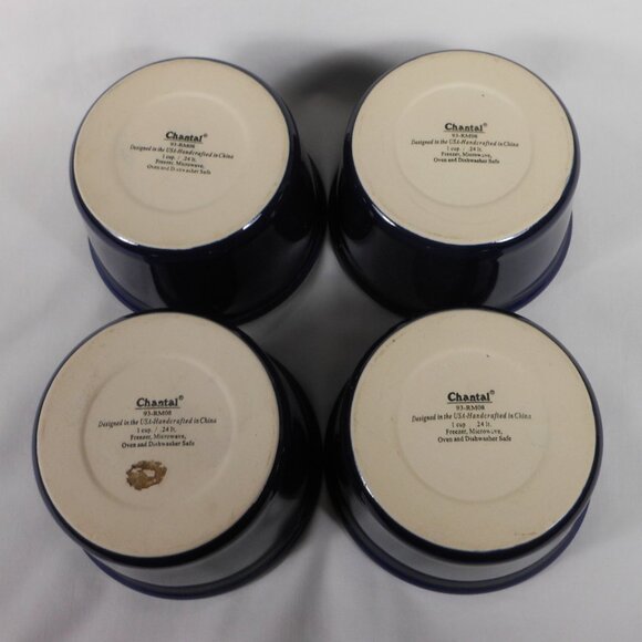 4 ramekin dishes. Chantal 93-RM08 dark blue - Picture 4 of 5